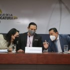 Anuncio. La presidenta del Consejo de la Judicatura María del Carmen Maldonado anunció que se investiga a los dos jueces.