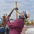 Durante el acto llevado a cabo hoy, hubo un show artístico.
