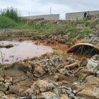 Escenario. Una de las gráficas que pudieron tomar los moradores.