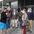 Insistencia. El martes un grupo de concejales de Quito fue al Complejo Judicial a insistir en una fecha de audiencia.