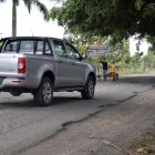 Daño. Este es el estado de la vía Mariscal Sucre- Lorenzo de Garaicoa, que conecta al cantón con otros tres.