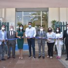 Autoridades de Ecotec y del cantón Samborondón asistieron a la inauguración del consultorio jurídico.