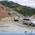 La circulación vehicula se reanudó en forma parcial en la carretera.