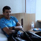 El ciclista publicó esta y otras fotos horas antes de su debut en Tokio 2020