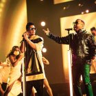 El dúo venezolano Chino y Nacho cantó nuevamente sus hits Andas en mi cabeza y Mi niña bonita que hicieron enloquecer al público.