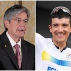 Guillermo Lasso felicita a Carapaz vía telefónica.