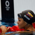 Anicka Delgado participó en los 100 metros libre la mañana de este miércoles 28 de julio