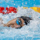 Tomás Peribonio de Ecuador compitió en 200 m. estilo de natación durante los Juegos Olímpicos 2020, este miércoles en el Centro Acuático de Tokio (Japón).