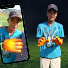 El pequeño arquero de Socio Vivienda tiene 12 años.