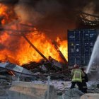 La fuerte exlosión en la zona del puerto