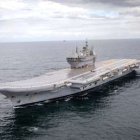 El gigantesco buque de guerra de la India ya está en el mar.