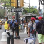 Hubo poca presencia de vendedores informales esta mañana.