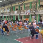 Así lucía ayer este martes 10 de agosto en la tarde el centro de vacunación del colegio Sagrados Corazones, en el sur de Guayaquil.