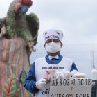 Ramón vende morocho y dulce de leche