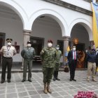 Autoridades. Pablo Almeida es el comandante de la Casa Militar que tiene además un Estado Mayor.