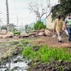 Terreno. Este es el terreno adjunto a la urbanización que recibe las aguas negras de la planta de tratamiento de aguas residuales de Colinas del Bosque.
