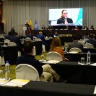 Acto. En un hotel del norte de Quito se desarrolla un taller sobre las fake news y los procesos electorales.
