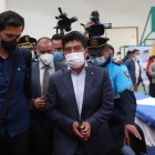 Lejanía. Jorge Yunda presidió la sesión del Concejo Metropolitano en San José de Minas, a dos horas de Quito.