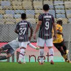 Gabriel Cortez anotó un gol de penal en el empate 2-2 en la ida por en Brasil.