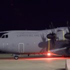 Repatriación de España, en la base militar de Torrejón de Ardoz (Madrid)