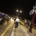 Iniciativa. La bicicleta fue colocada la noche del martes 17 de agosto.