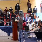 Ponencia. El secretario de Movilidad, Guillermo Abad, presentó su informe en la sesión del Concejo en Atucucho.