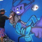 Obras.  Un total de 30 artistas le dieron color a las paredes de áreas verdes y recreativas del cantón