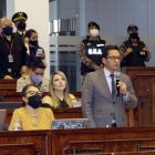 Asamblea. El defensor del Pueblo, Freddy Carrión, dejó la Cárcel N° 4 para acudir a su juicio político.