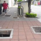 Según trabajadores del sector, cuatro de las tapas de esta área desaparecieron hace quince días.