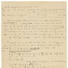 Vista de una de las 54 páginas de un documento manuscrito de Albert Einstein con el que intentaba probar su teoría general de la relatividad, y que será subastado el próximo 23 de noviembre en París.