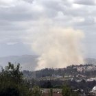 Polvareda. Los moradores del sector observaron una gran nube marrón.