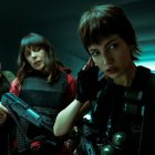 Tres de los personajes de la serie española, Casa de Papel.