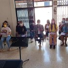 El Coro Femenino de la Universidad de Guayaquil, durante uno de los ensayos presenciales los fines de semana.