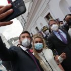 El presidente del Ecuador, Guillermo Lasso Mendoza, recibió en el palacio de Carondelet a los deportistas olímpicos que compitieron en Tokio-Japón.