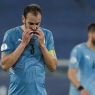 En la imagen un registro del defensa y capitán de la selección nacional de fútbol de Uruguay, Diego Godín