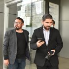 Quito. Dalo Bucaram (derecha) asistió ayer como abogado de su padre y hermano.