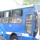 Transporte. Así se veía un articulado de la Metrovía hoy al mediodía.