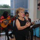 Canto. Diferentes artistas acudieron a la cita.