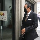 Diligencia. Abogados llegan a la Corte Nacional para la audiencia preparatoria de juicio en el caso Las Torres.