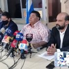 La rueda de prensa que dio este jueves 23 de septiembre en las instalaciones de Fetug, en Guayaquil.