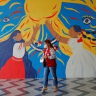 La secretaria de Estado de Cooperación Internacional de España, Pilar Cancela Rodríguez, habla durante la inauguración de la exposición "Emancipadas y Empancipadoras".