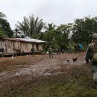 Localización. Los militares hallaron un posible sitio de descanso de grupos armados ilegales.