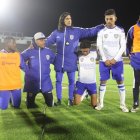 Jugadores como Fernando Hidalgo (de rodillas) y Luis Miguel Escalada fueron parte del equipo en esta temporada.