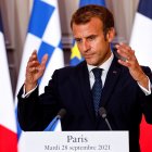 El presidente de Francia, Emmanuel Macron, pidió a los europeos asumir su propia protección.
LUDOVIC MARIN / EFE