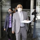 Pedido. Ciro Guzmán y Gabriela Beltrán fueron a la Judicatura.