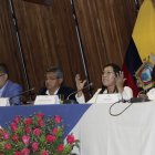 La presidenta de la Asamblea y los jefes de bancada participaron el pasado lunes de un conversatorio con medios de comunicación.