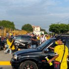 La tarde de hoy, la avenida Barcelona fue testigo de la vuelta de los hinchas al estadio