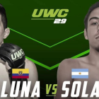 El ecuatoriano, Adrian Luna será parte de la cartelera estelar del evento