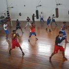 Concentradas. Ambas selecciones han estado trabajando en Portoviejo.