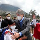 Defensa. El presidente Lasso estuvo ayer en Imbabura y defendió la propuesta que envió a la Asamblea.